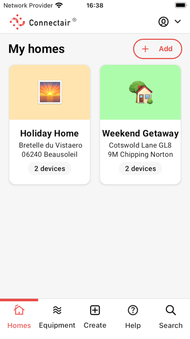 Connectair Screenshots