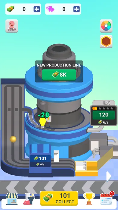 Capturas de tela do Idle Light Bulb