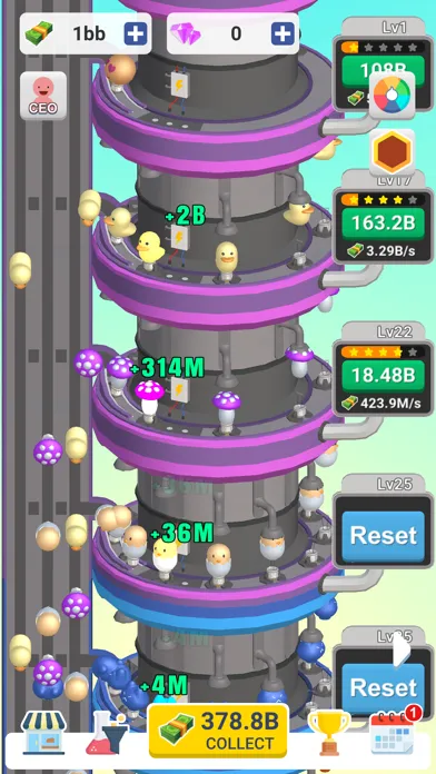 Capturas de tela do Idle Light Bulb
