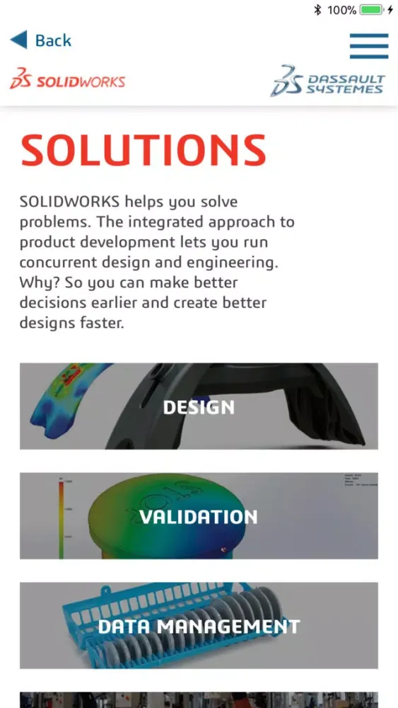 ภาพหน้าจอของ SOLIDWORKS Overview