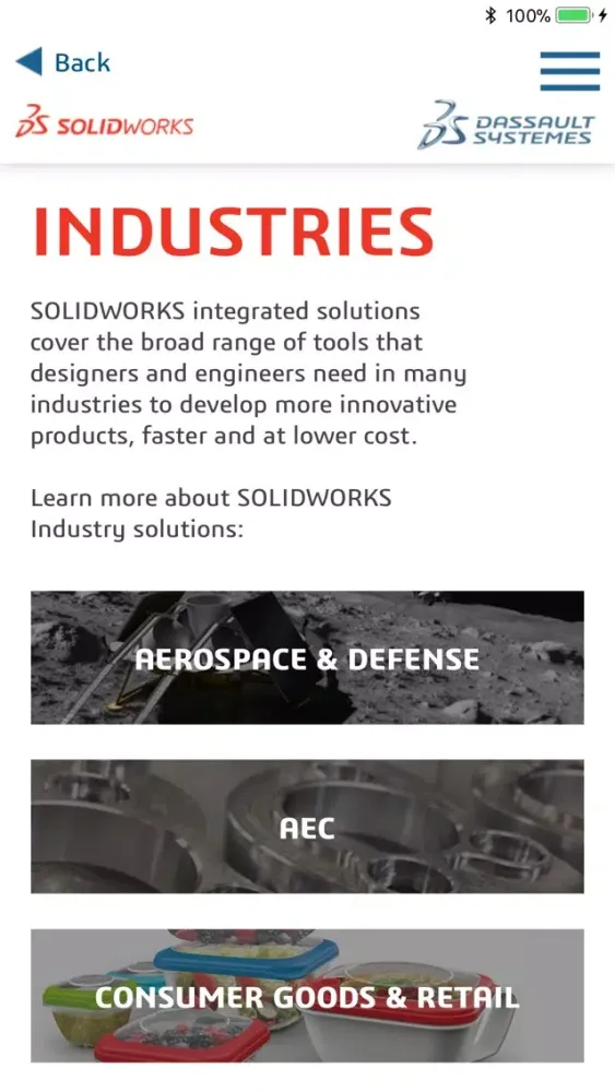 ภาพหน้าจอของ SOLIDWORKS Overview