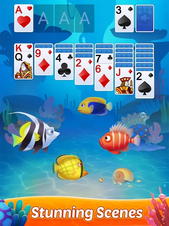 Capturas de pantalla de Solitaire 3D Fish iPad 