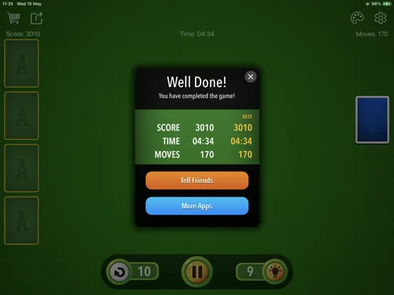 Solitaire ~ Classic Klondike iPad  スクリーンショット