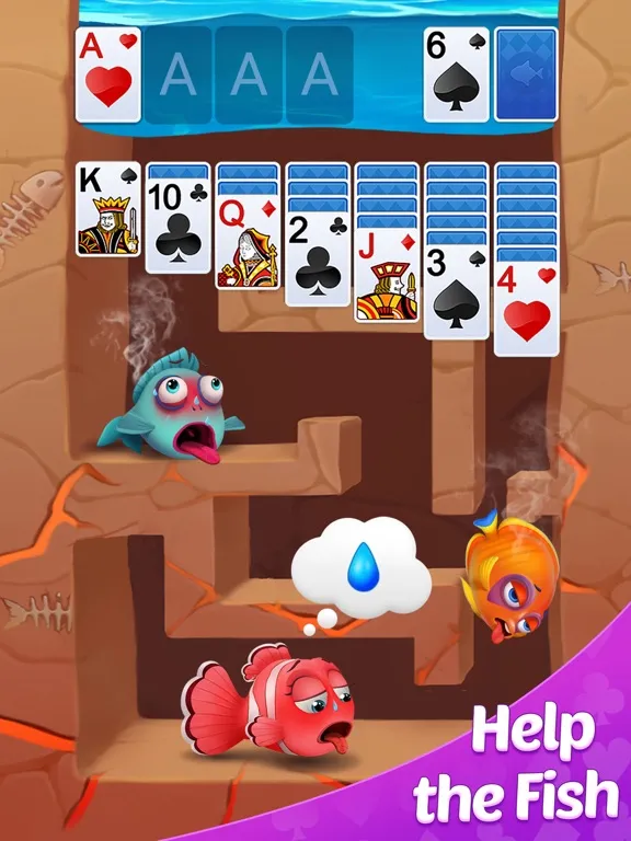 Solitaire Klondike Fish iPad  スクリーンショット