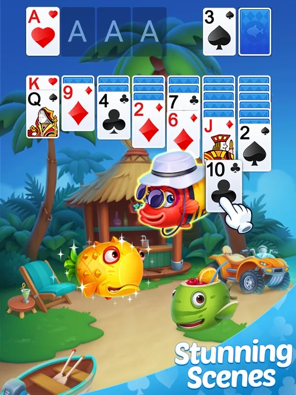Solitaire Klondike Fish iPad  スクリーンショット