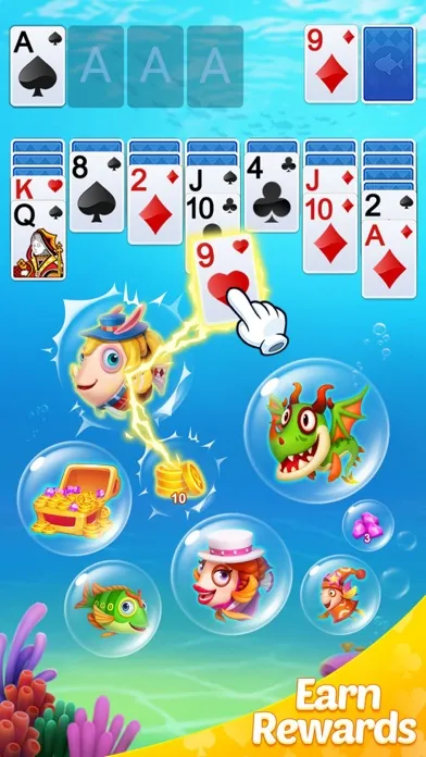 Solitaire Klondike Fish スクリーンショット