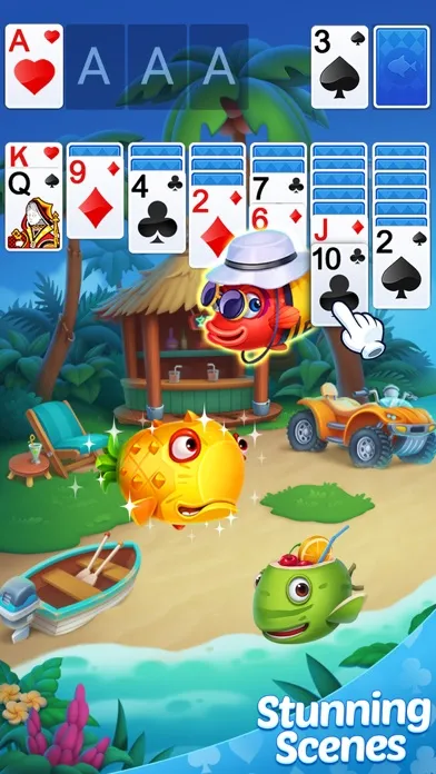 Solitaire Klondike Fish スクリーンショット