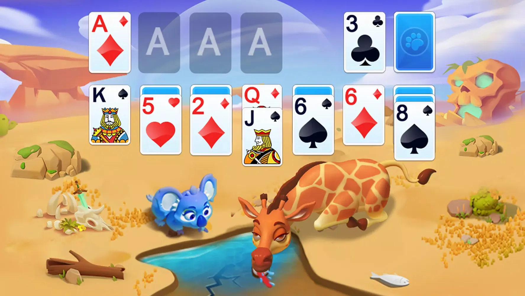 ภาพหน้าจอของ Solitaire