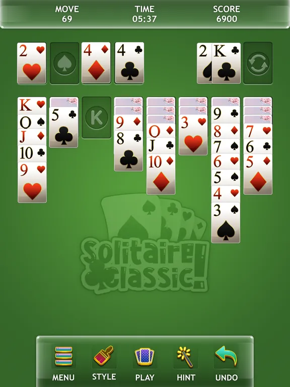 Tangkapan skrin Solitaire Classic 2020 iPad 