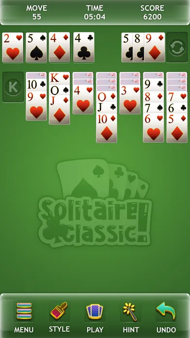 Tangkapan skrin Solitaire Classic 2020
