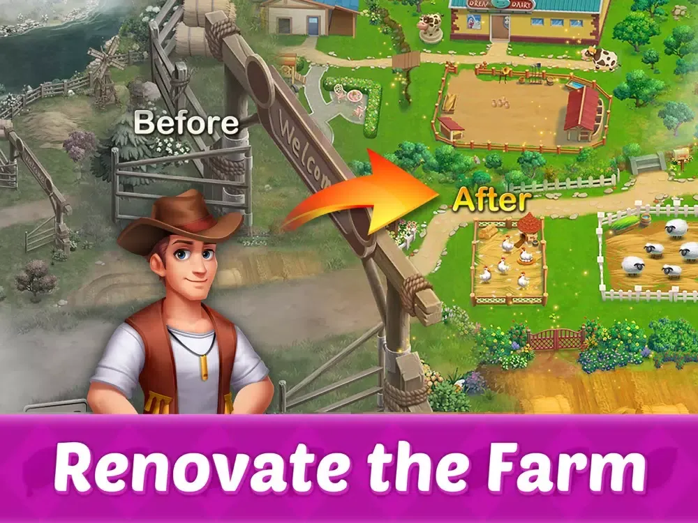 Solitaire Dream Farm iPad  Screenshots