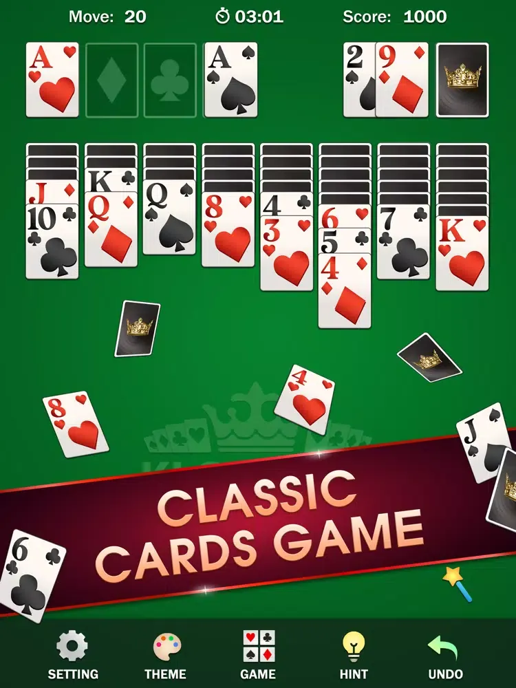 Captures d'écran de Solitaire ⋆ Brain Puzzle Game iPad 