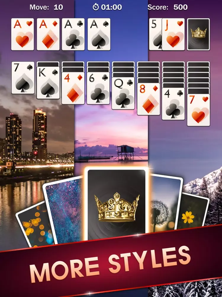 Captures d'écran de Solitaire ⋆ Brain Puzzle Game iPad 