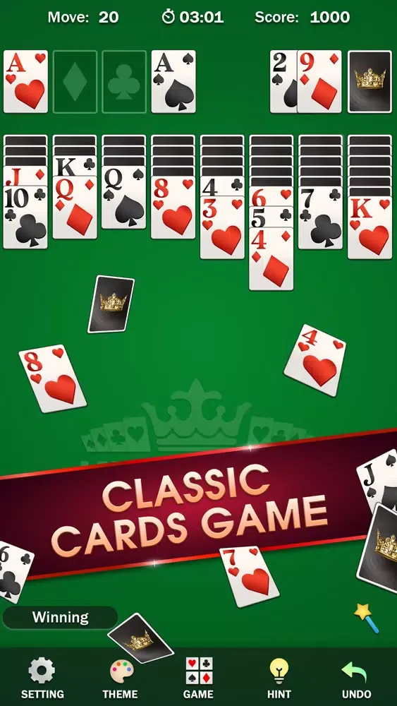 Captures d'écran de Solitaire ⋆ Brain Puzzle Game