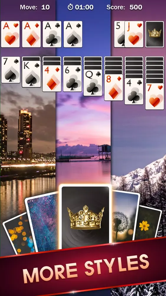 Captures d'écran de Solitaire ⋆ Brain Puzzle Game