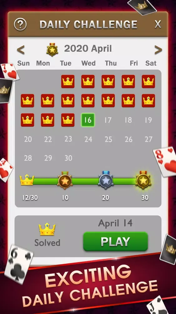 Captures d'écran de Solitaire ⋆ Brain Puzzle Game