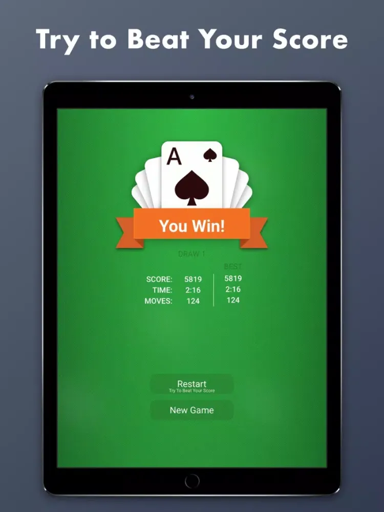 New Solitaire - Card Game iPad  스크린샷
