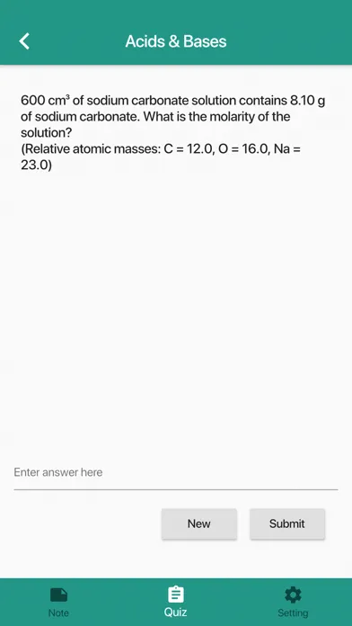 ภาพหน้าจอของ HKDSE Chemistry