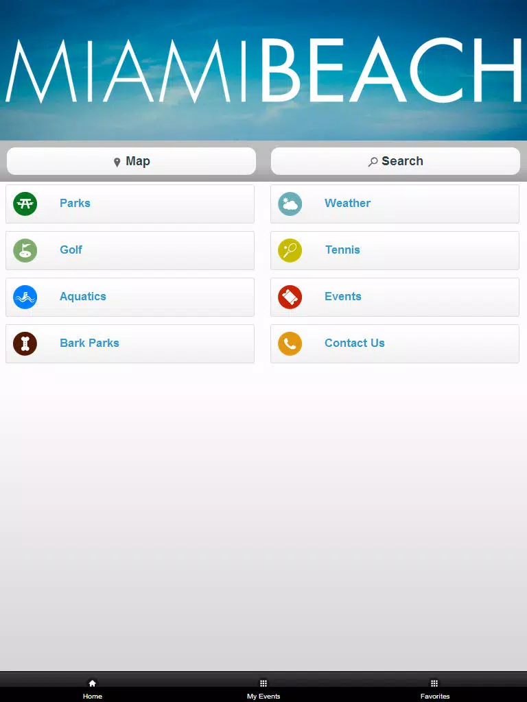 City of Miami Beach Parks and Recreation iPad  スクリーンショット