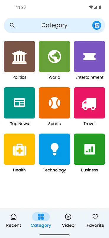 Ảnh chụp màn hình của Android News App