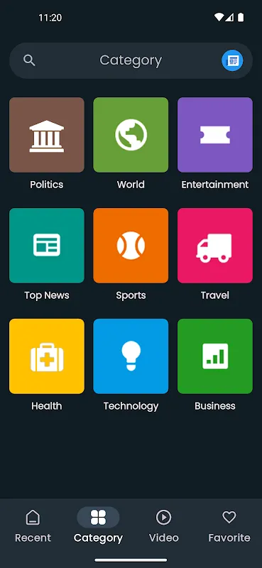 Ảnh chụp màn hình của Android News App