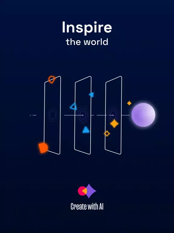 Ảnh chụp màn hình của Create with AI iPad