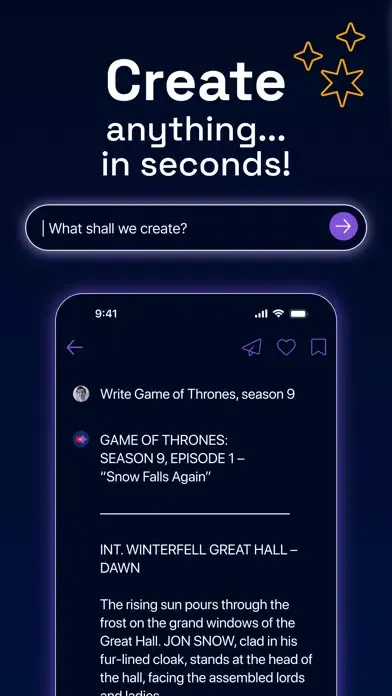 Ảnh chụp màn hình của Create with AI