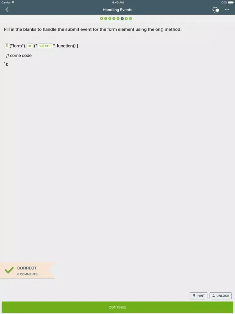 Learn JQuery iPad سکرین شاٹس