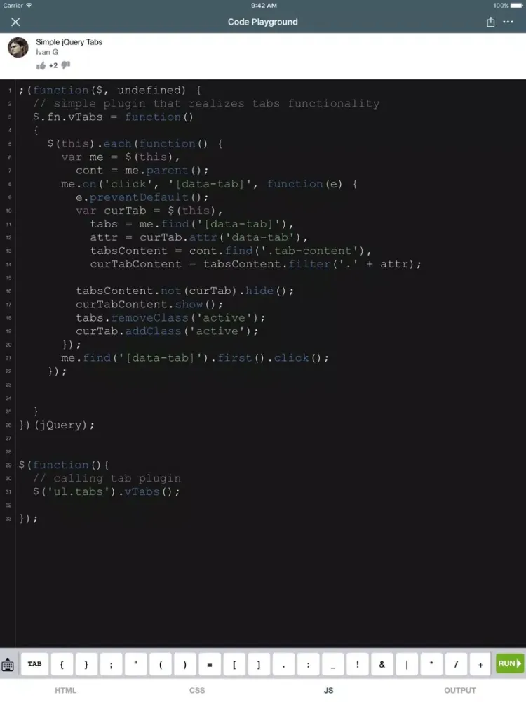Learn JQuery iPad سکرین شاٹس