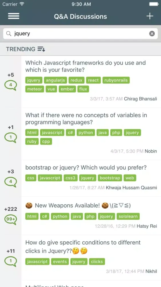 Learn JQuery سکرین شاٹس