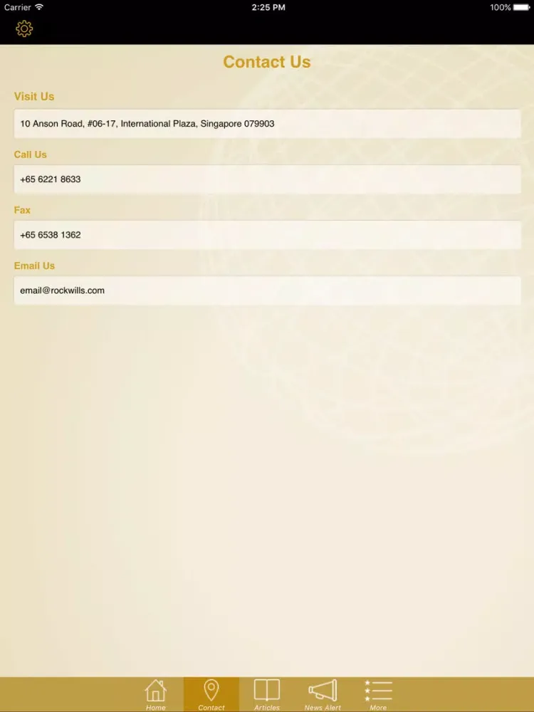 Rockwills Singapore iPad  Ekran Görüntüleri