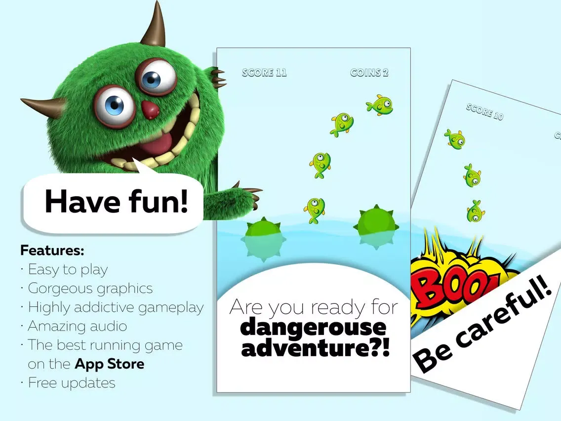 Capturas de tela do Super Fish Go Run: Reigns iPad 