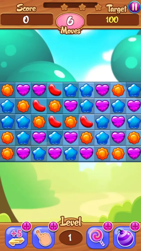 Capturas de tela do Sweet Jelly - Candy Match 3 Puzzle Game