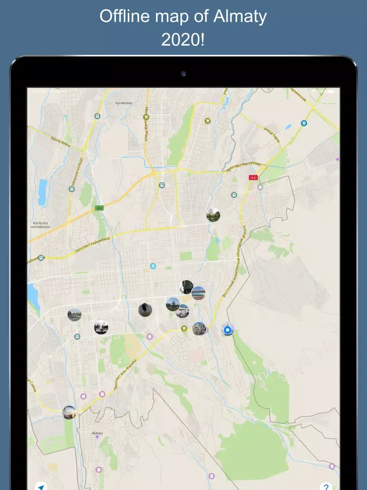 Almaty 2020 — offline map iPad  Screenshots