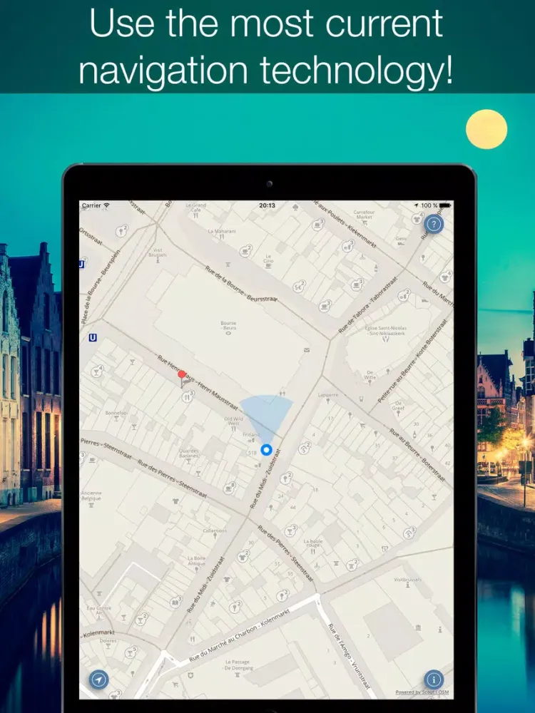 Скриншоты Belgium 2020 — offline map iPad 