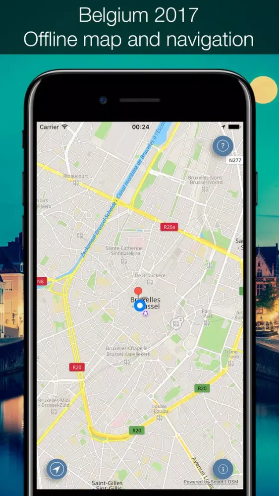 Скриншоты Belgium 2020 — offline map