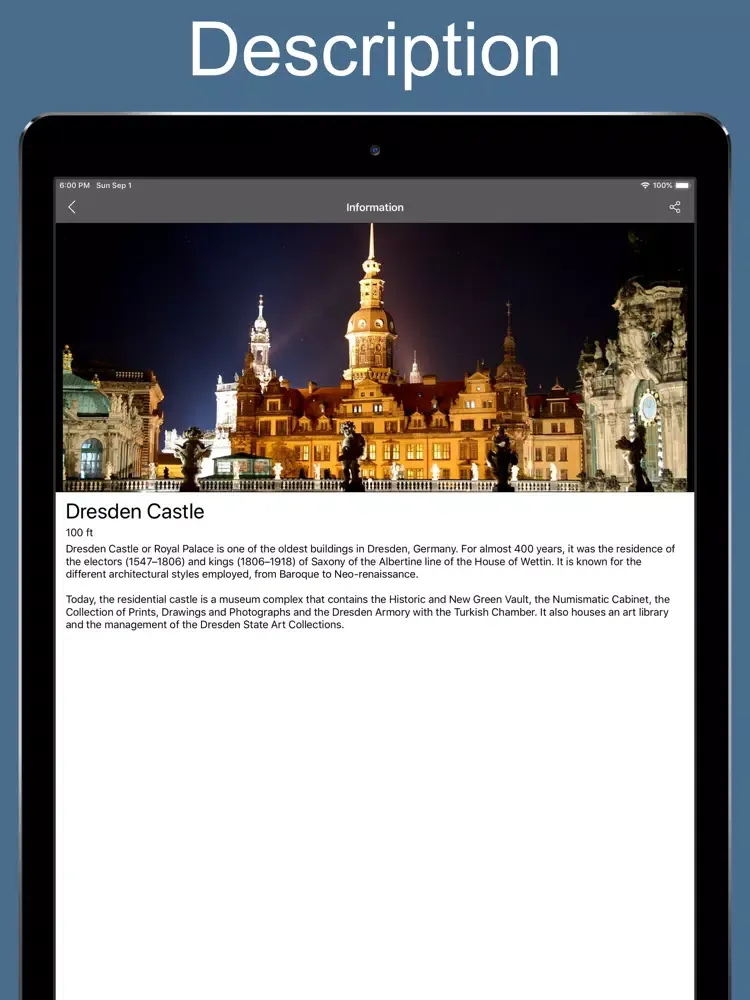 Dresden 2020 — offline map iPad  سکرین شاٹس