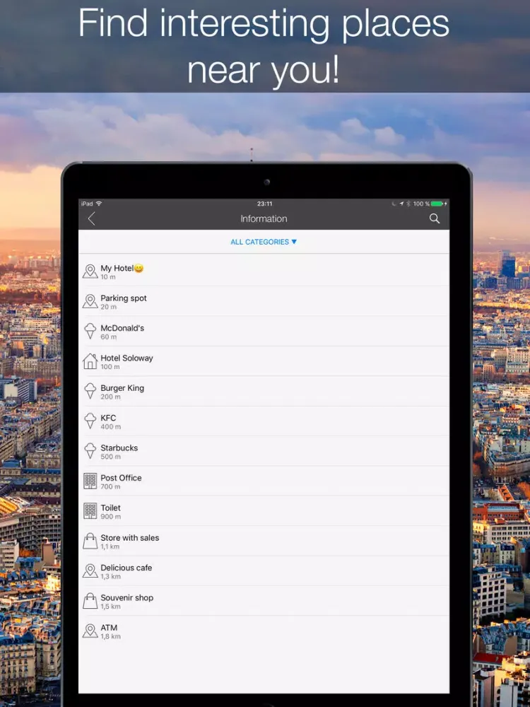 France 2020 — offline map iPad  Screenshots