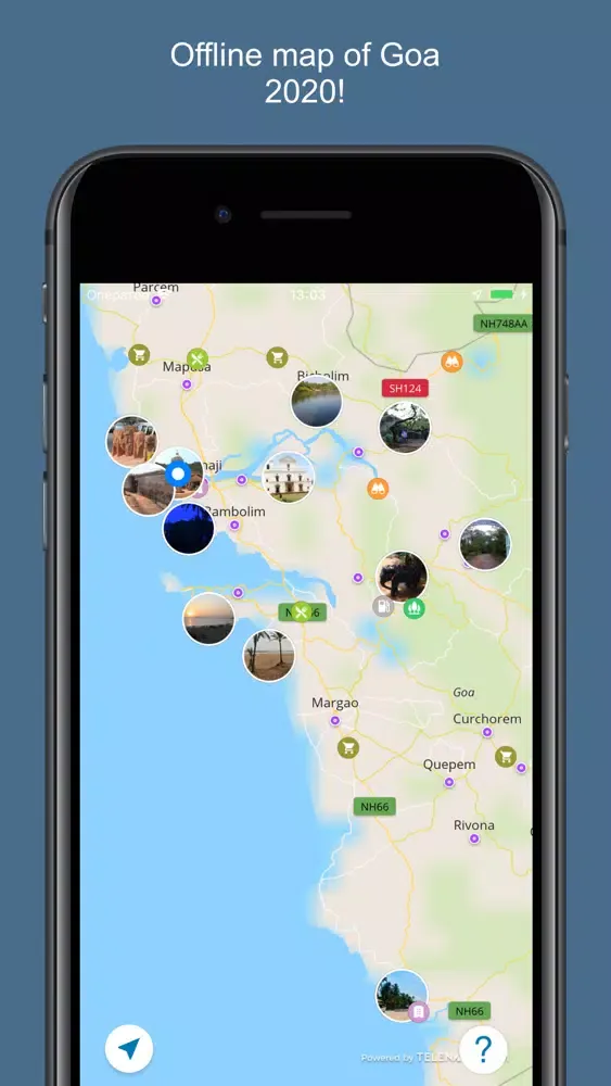 Goa 2020 — offline map Screenshots