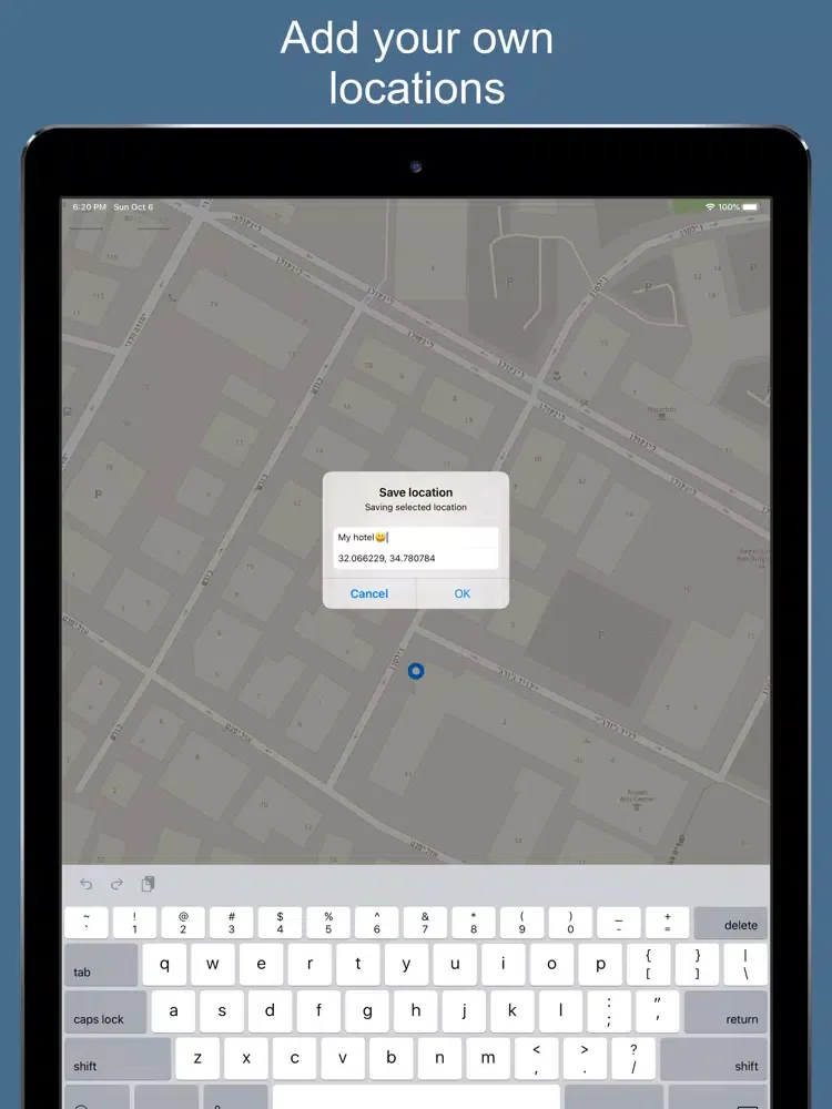 Capturas de pantalla de Israel 2020 — offline map iPad 