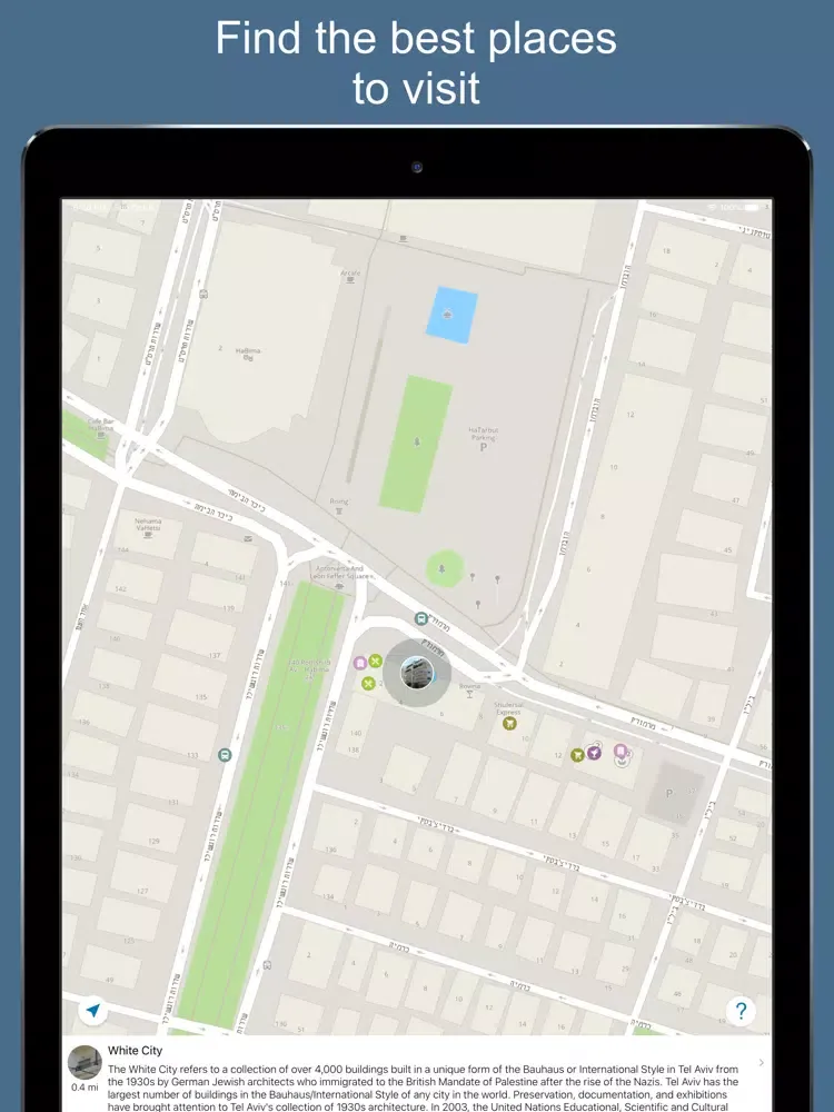 Capturas de pantalla de Israel 2020 — offline map iPad 