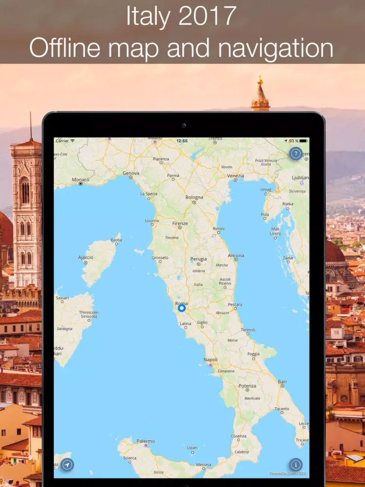 Italy 2020 — offline map iPad 應用截圖
