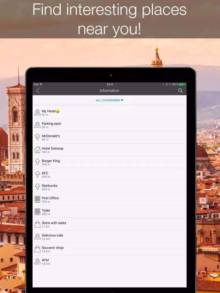 Italy 2020 — offline map iPad 應用截圖