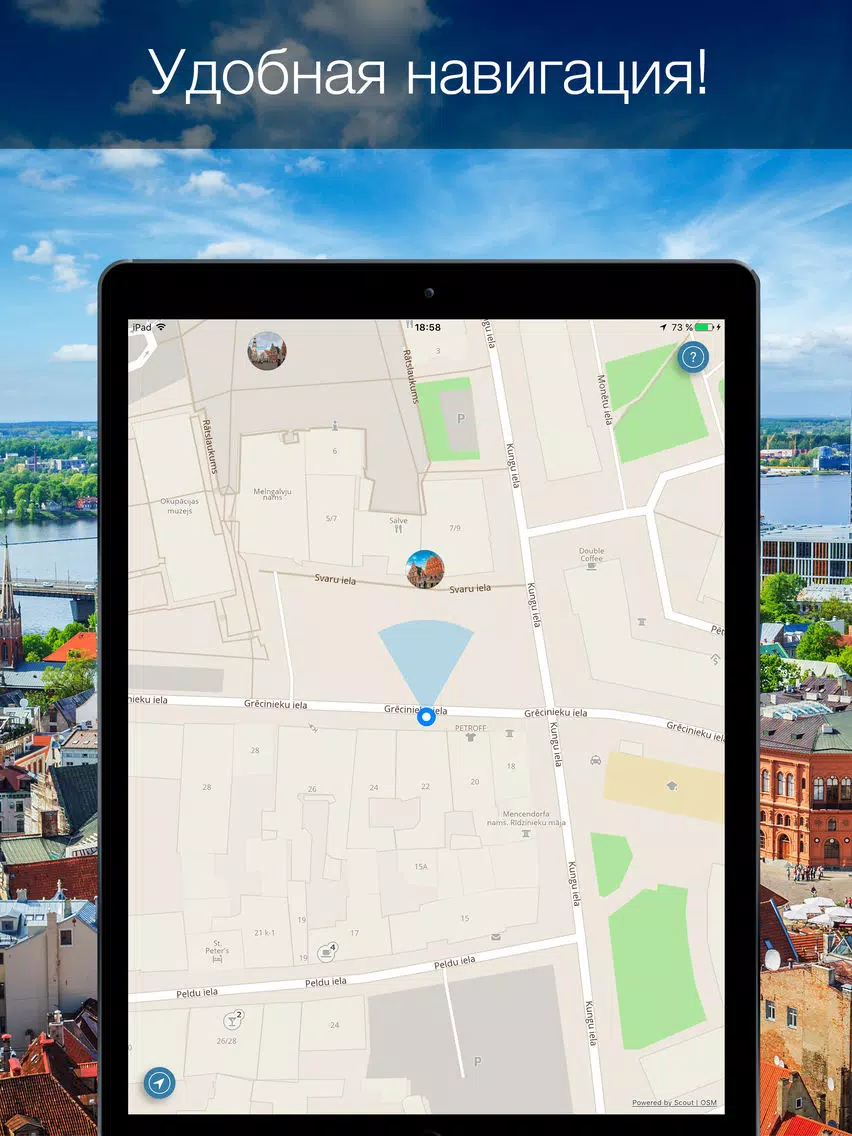 Latvia 2020 — offline map iPad  Screenshots