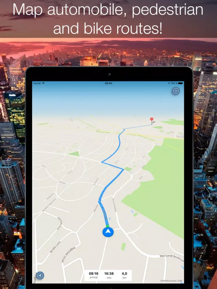 Captures d'écran de Los Angeles 2020 — offline map iPad 
