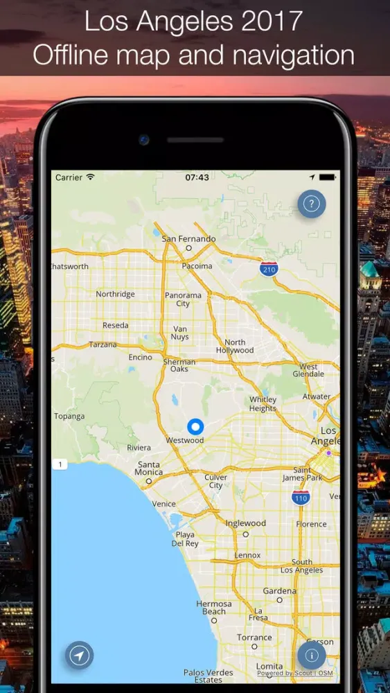Captures d'écran de Los Angeles 2020 — offline map