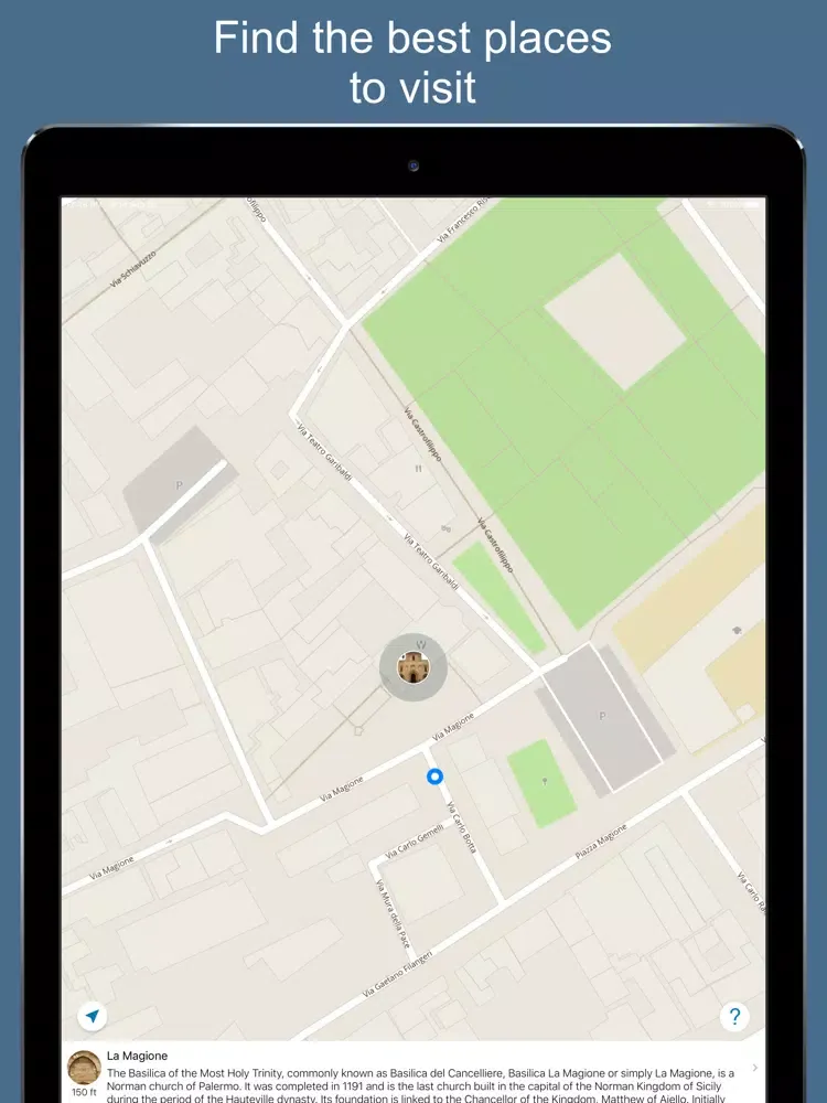 Ảnh chụp màn hình của Palermo 2020 — offline map iPad 