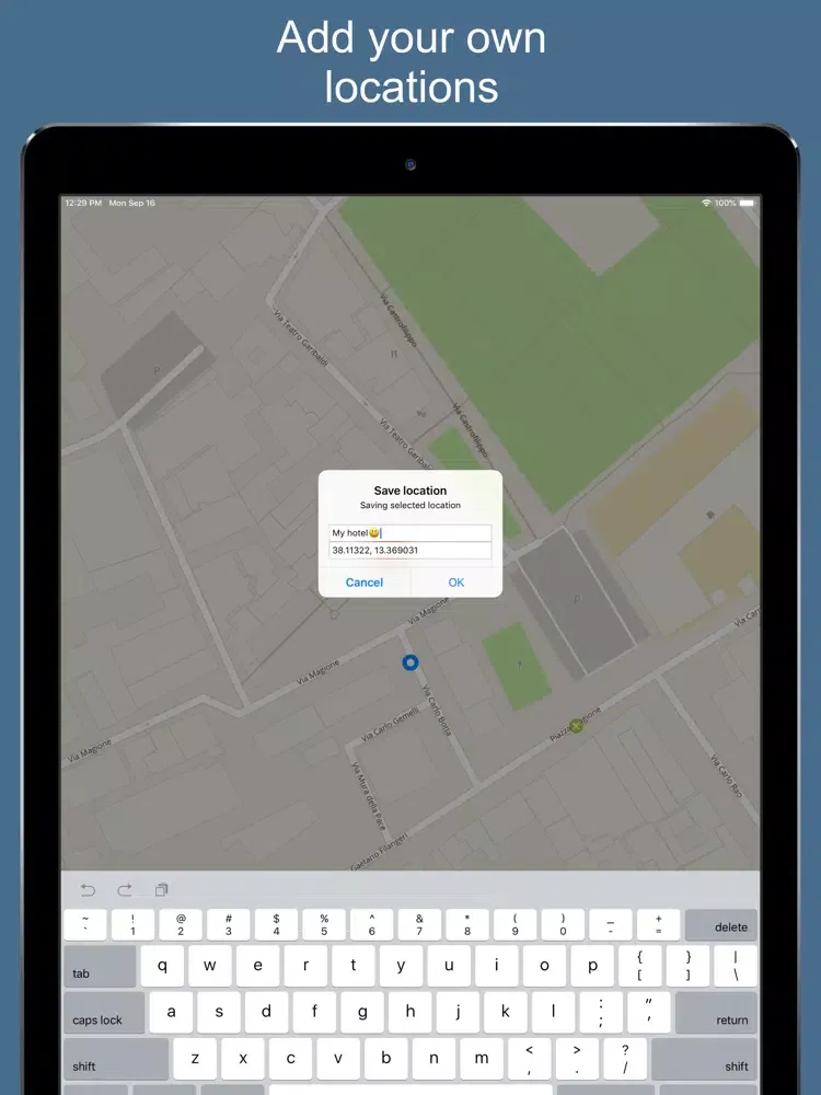 Ảnh chụp màn hình của Palermo 2020 — offline map iPad 