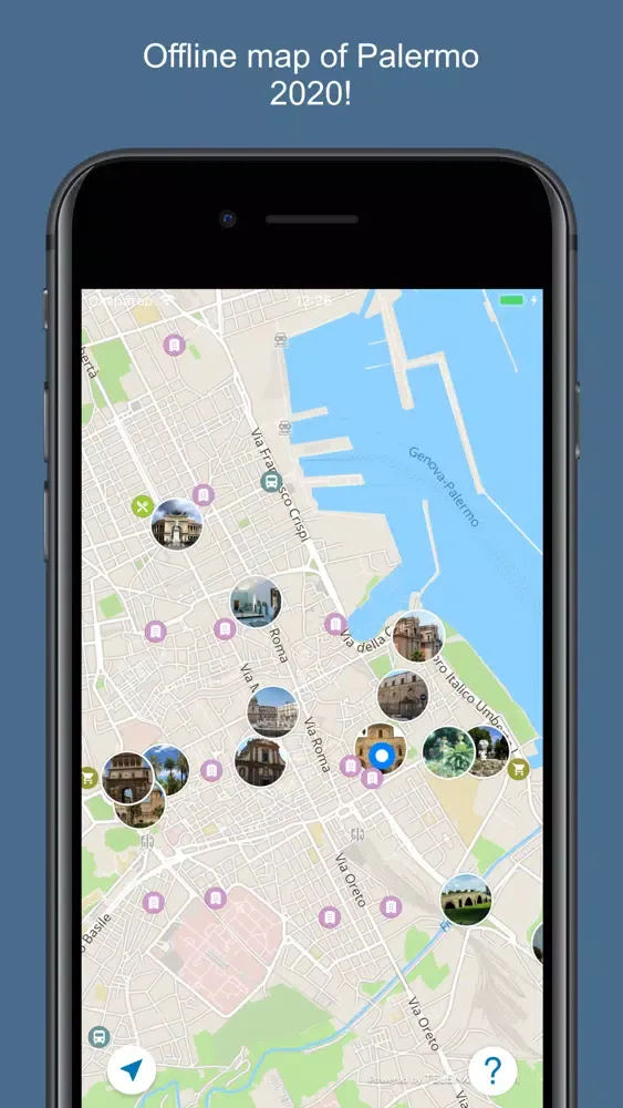 Ảnh chụp màn hình của Palermo 2020 — offline map