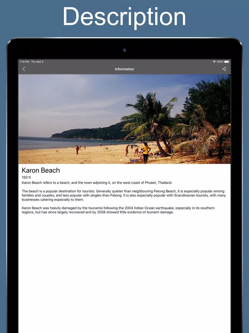 Phuket 2020 — offline map! iPad 应用截图